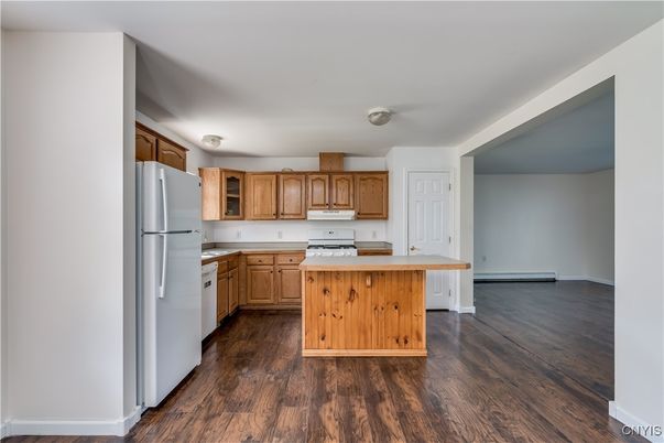 Interior, Kitchen, Wood Texture Flooring