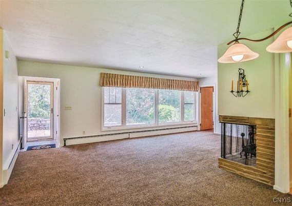 Empty room, Interior, Pendant Lights, Recessed Lighting