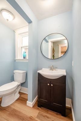 Bathroom, Interior, Wood Texture Flooring