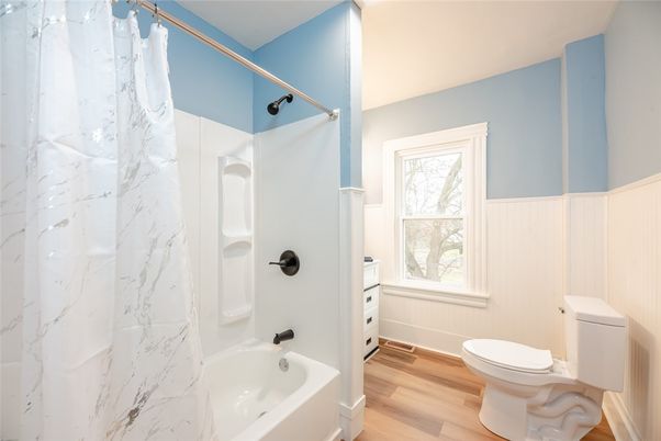 Bathroom, Interior, Marble Walls, Wood Texture Flooring