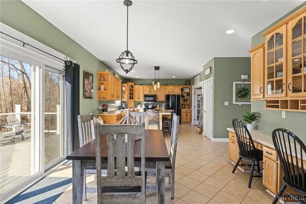 Dining room, Interior, Kitchen, Pendant Lights, Recessed Lighting