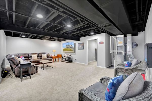 Interior, Living room, Recessed Lighting