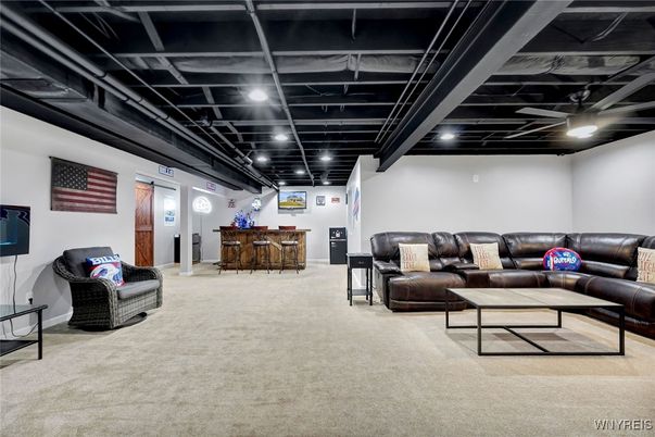 Interior, Living room, Recessed Lighting