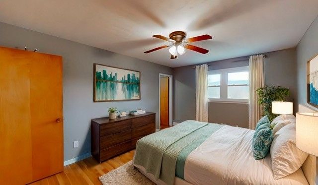 Bedroom, Interior, Wood Texture Flooring