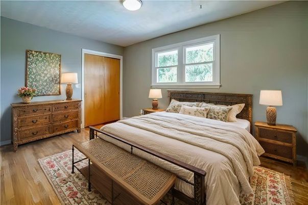 Bedroom, Interior, Wood Texture Flooring