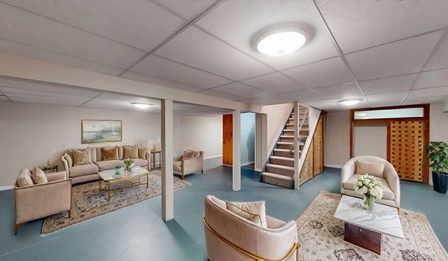Interior, Living room, Recessed Lighting