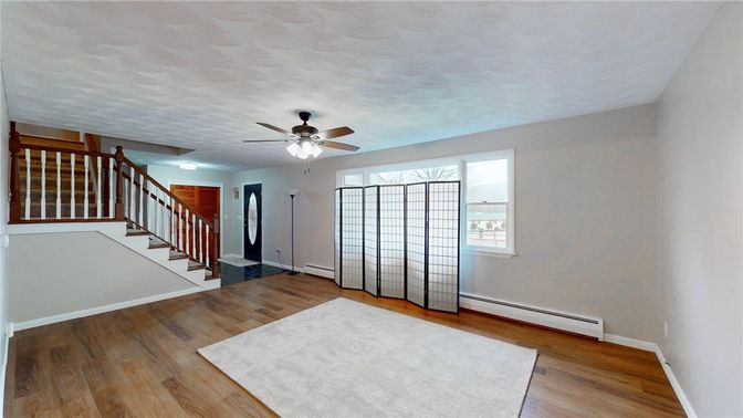 Empty room, Interior, Wood Texture Flooring