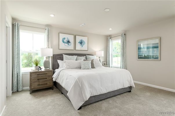 Bedroom, Interior, Recessed Lighting