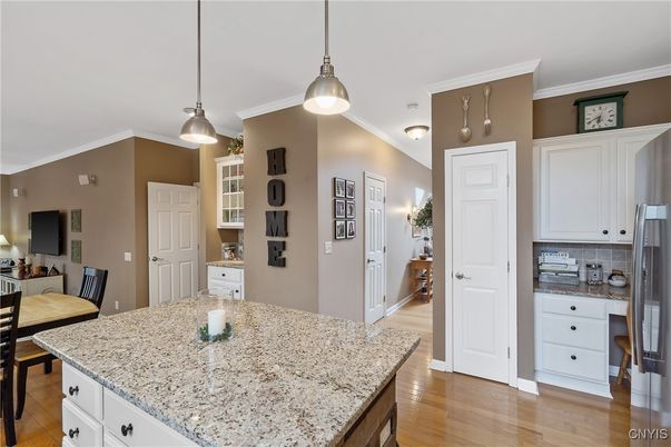 Dining room, Interior, Kitchen, Pendant Lights, Wood Texture Flooring