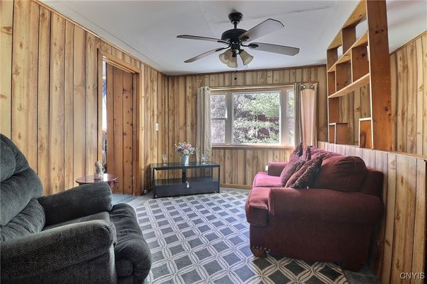 Interior, Living room, Wooden Walls