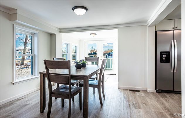 Dining room, Interior, Wood Texture Flooring