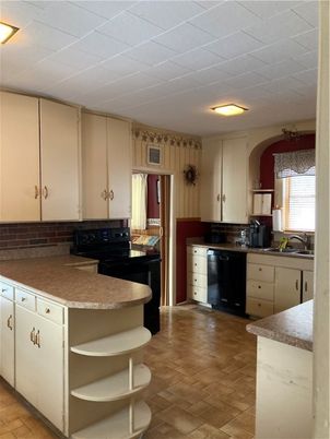 Interior, Kitchen, Wood Texture Flooring