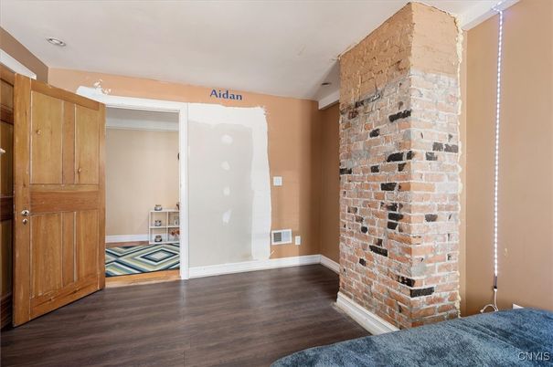 Fireplace, Interior, Stone Walls, Wood Texture Flooring