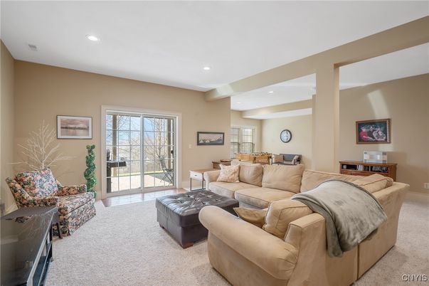 Interior, Living room, Recessed Lighting