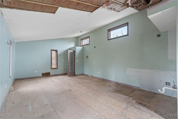 Empty room, Interior, Wood Texture Flooring