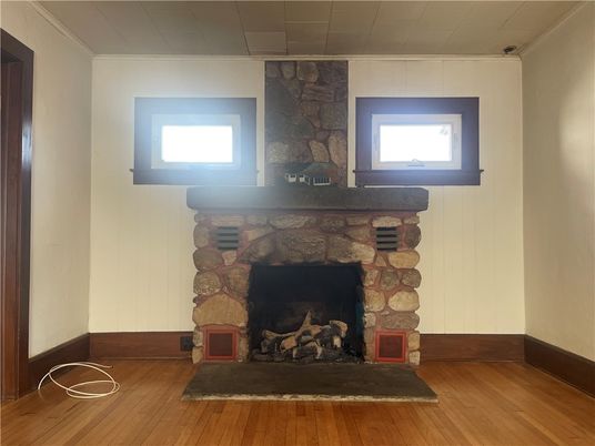 Fireplace, Interior, Wood Texture Flooring