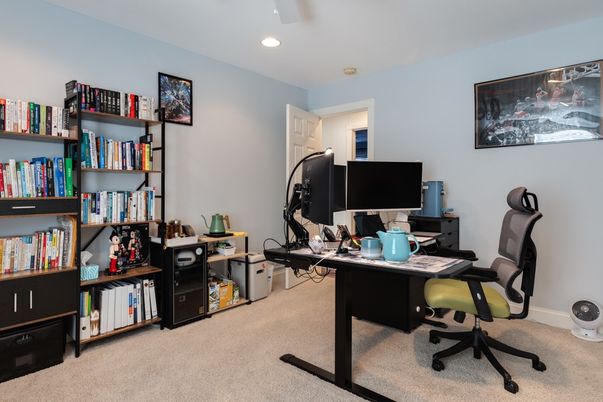 Home Office, Interior, Recessed Lighting