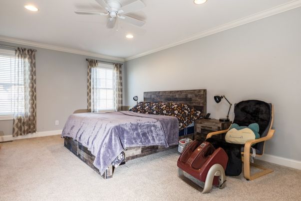 Bedroom, Interior, Recessed Lighting