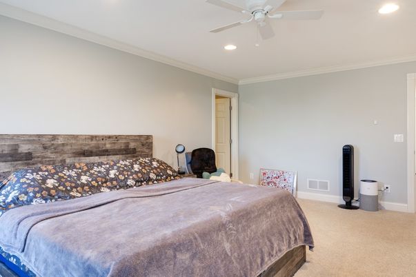 Bedroom, Interior, Recessed Lighting