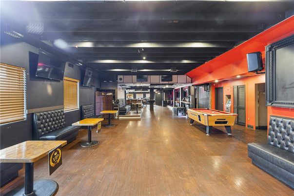 Billiard Table, Game Room, Interior, Wood Texture Flooring