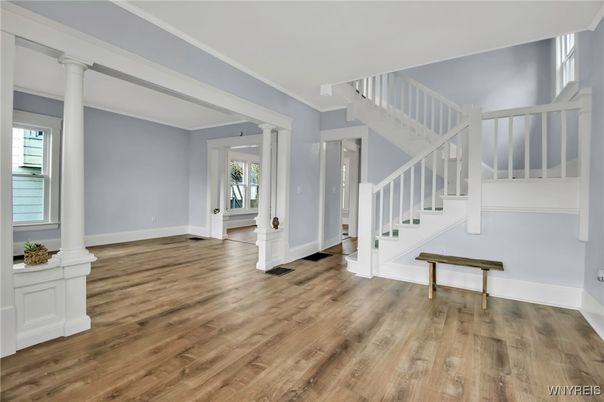 Empty room, Interior, Wood Texture Flooring