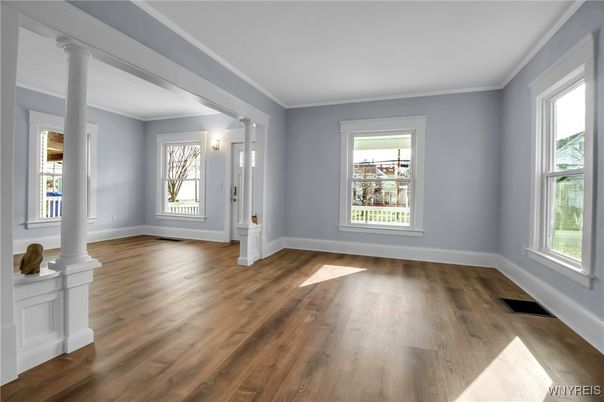 Empty room, Interior, Wood Texture Flooring