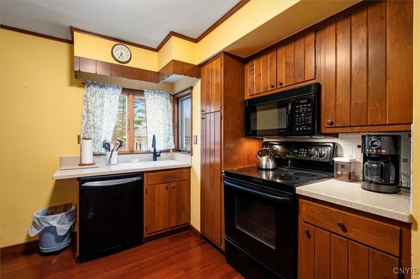 Interior, Kitchen, Wood Texture Flooring