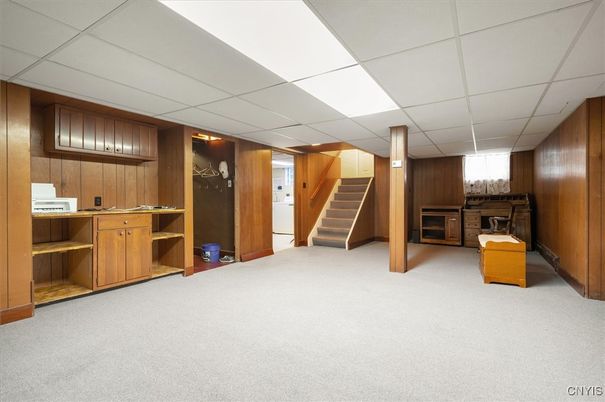 Empty room, Fireplace, Interior, Wooden Walls