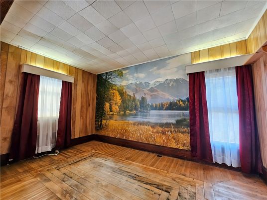 Empty room, Interior, Wood Texture Flooring, Wooden Walls