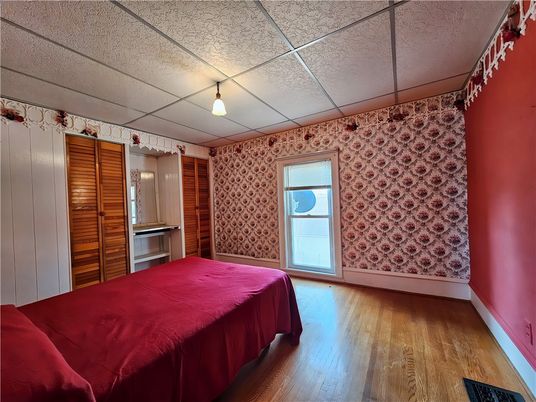 Bedroom, Interior, Wood Texture Flooring