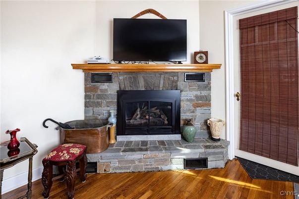 Fireplace, Interior, Wood Texture Flooring