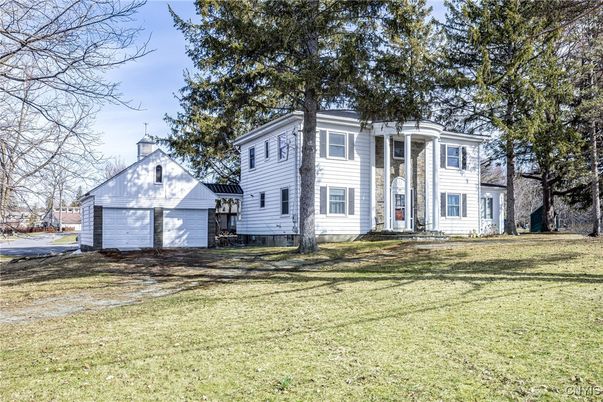 Attached, Backyard, Detached Garage, Exterior, Facade, Georgian