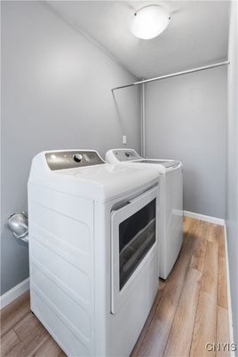 Interior, Washer, Wood Texture Flooring
