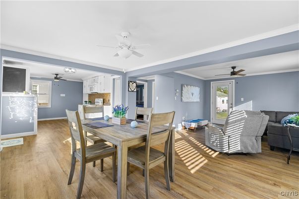 Dining room, Interior, Wood Texture Flooring