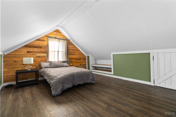 Bedroom, Interior, Wood Texture Flooring, Wooden Walls