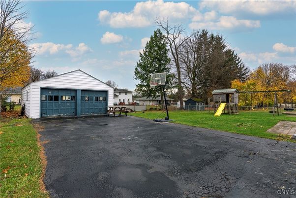 Backyard, Detached Garage, Exterior, Playground