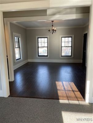 Chandelier, Empty room, Interior, Wood Texture Flooring
