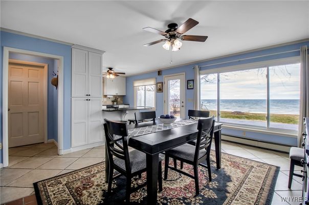 Dining room, Interior, Water