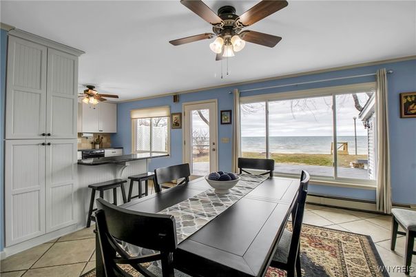 Dining room, Interior, Water