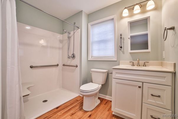 Bathroom, Interior, Wood Texture Flooring