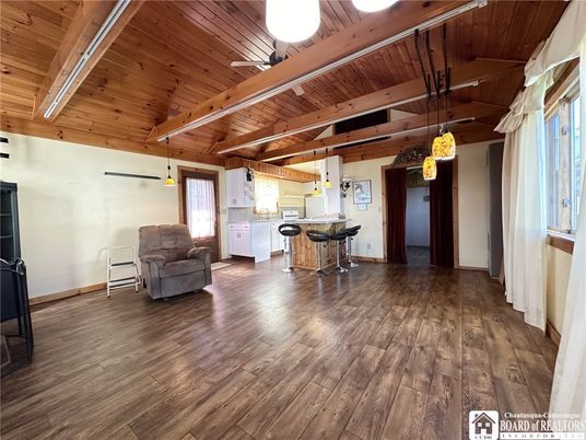 Interior, Kitchen, Pendant Lights, Wooden Beams, Wooden Ceilings, Wood Texture Flooring