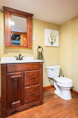 Bathroom, Interior, Wood Texture Flooring