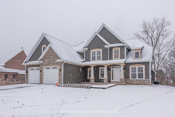 Attached, Exterior, Facade, Brick Facade, Brick Traditional