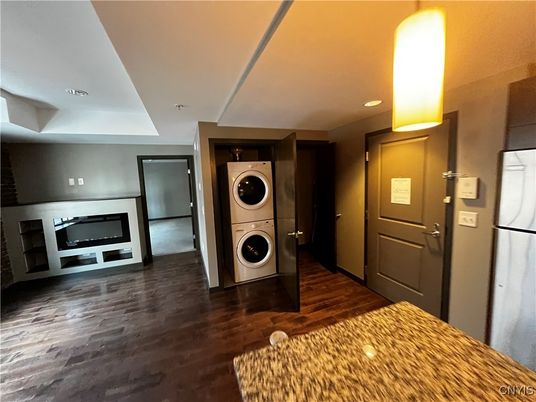 Interior, Recessed Lighting, Utility Closets, Washer, Wood Texture Flooring