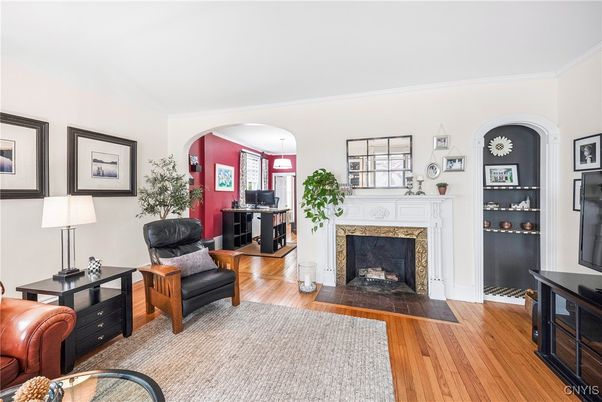 Fireplace, Interior, Wood Texture Flooring