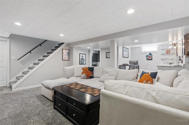 Interior, Living room, Recessed Lighting