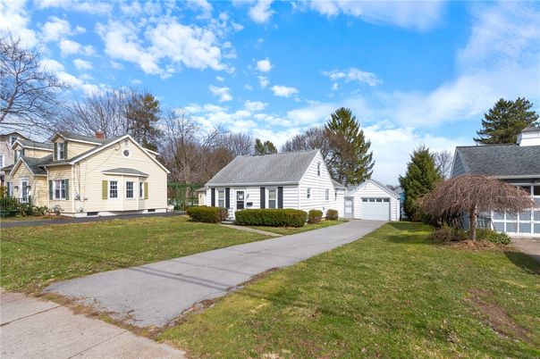 Backyard, Detached Garage, Exterior, Facade, Cape Cod