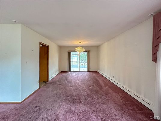 Chandelier, Empty room, Interior