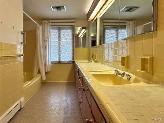 Bathroom, Dual Sink Vanities, Interior, Tile Countertops