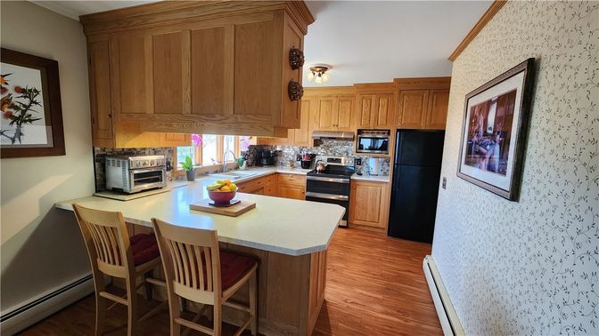 Interior, Kitchen, Wood Texture Flooring